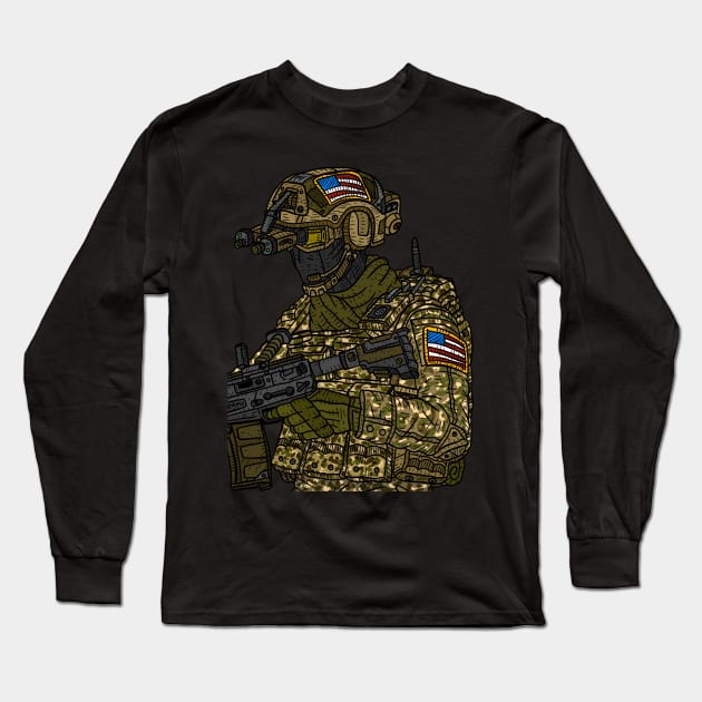 US special forces. american military. soldier. Long Sleeve T-Shirt by JJadx